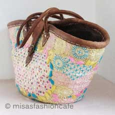 （画像用） モロッコ製 かごバック　大