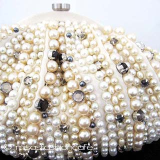 （画像用） MOYNA モイナ クラッチ パール・クリスタル