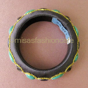 （画像用） SANTI サンティ　バングル グリーン ジュエル