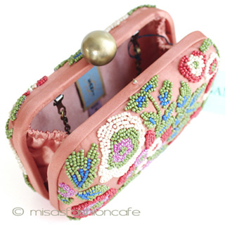 （画像用） ＳＡＮＴＩサンティ　お花刺繍 クラッチ＆ショルダーBag