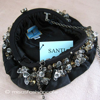 （画像用） SANTI サンティ クラッチ ティアドロップ・ビジュー