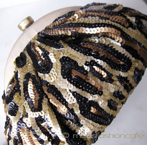 （画像用） SANTI サンティ クラッチ 　レオパード