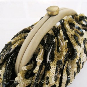 （画像用） SANTI サンティ クラッチ 予約　パヴェ・レオパード