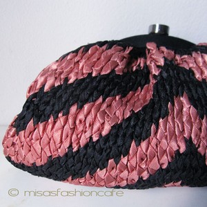 （画像用） ＳＡＮＴＩサンティ　バッグ シルク編み ボーダー