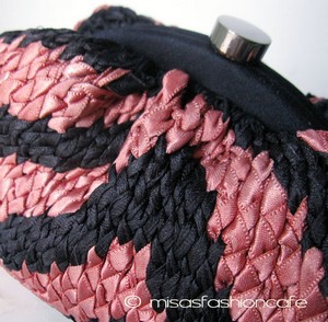 （画像用） ＳＡＮＴＩサンティ　バッグ シルク編み ボーダー