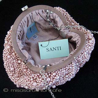（画像用） SANTIサンティ クラッチ 　ピンクパール