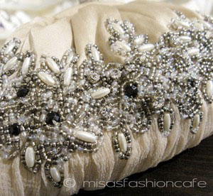 （画像用） SANTI サンティ クラッチ 　フェミナン・フラワー