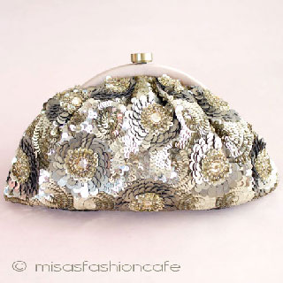 （画像用） ＳＡＮＴＩサンティ　バッグ ゴールド フラワー 再販