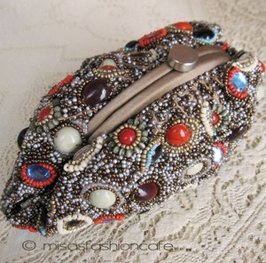 （画像用） SANTI サンティ クラッチ 　モロッコ ビジュー