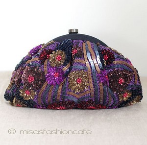 （画像用） SANTI サンティ クラッチ オータム・フラワー