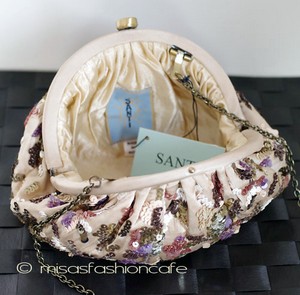 （画像用） SANTI サンティ クラッチ ヌーディー・フローラル