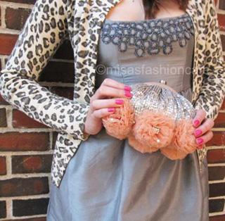 （画像用） ＳＡＮＴＩサンティ バッグ ビジューフラワー（大）