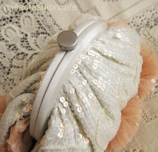 （画像用） SANTI サンティ クラッチ 　フラワー（大）