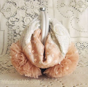 （画像用） SANTI サンティ クラッチ 　フラワー（大）