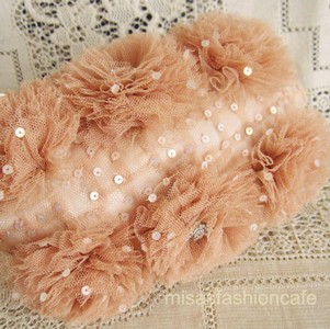 （画像用） SANTI サンティ クラッチ 　フラワー（大）