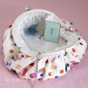 （画像用） ＳＡＮＴＩサンティ　バッグ ビジューｘスノーホワイト