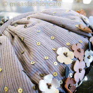 （画像用） SANTI サンティ クラッチ 　レザー・花・デニム