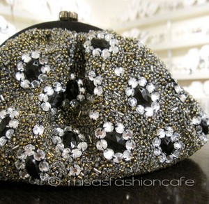 （画像用） SANTI サンティ クラッチ 　ジュエル・フラワー