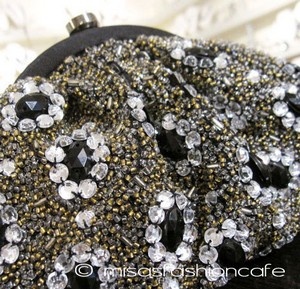 （画像用） SANTI サンティ クラッチ 　ジュエル・フラワー