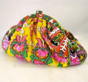 （画像用） SANTI サンティ クラッチ ジュエルペイズリー