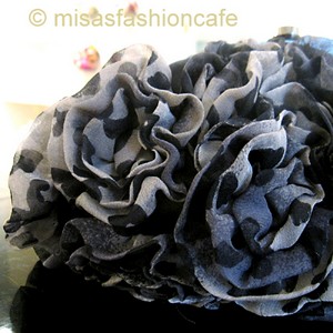 （画像用） SANTI サンティ クラッチ シフォン レオパード