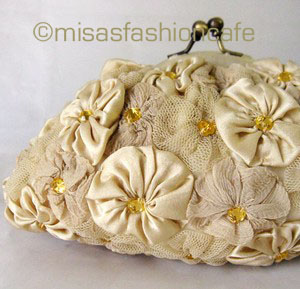 （画像用） SANTI サンティ クラッチ トパーズフラワー