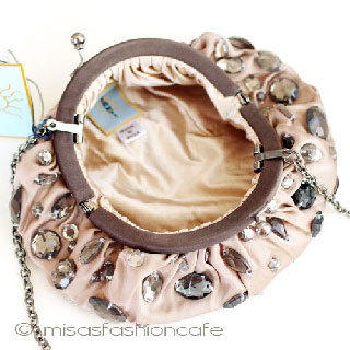 （画像用） ＳＡＮＴＩサンティ　バッグ ブラウンｘグレー再販