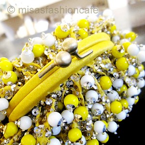 （画像用） SANTI サンティ クラッチ イエロー・ジュエル