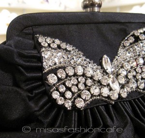 （画像用） SANTI サンティ クラッチ クリスタル・リボン