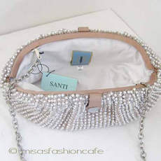 （画像用） SANTI サンティ クラッチ パールパヴェ（L size)