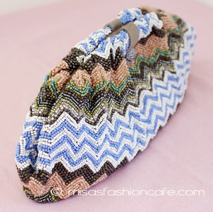 （画像用） SANTI サンティ クラッチ 　ジグザグ サマー