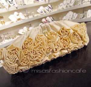 （画像用） SANTI サンティ クラッチ 　ローズ・Lサイズ