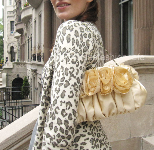 （画像用） SANTI サンティ クラッチ シルク・フラワー