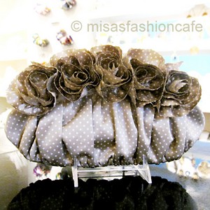 （画像用） ＳＡＮＴＩサンティ　バッグ 水玉柄シルクフローラル