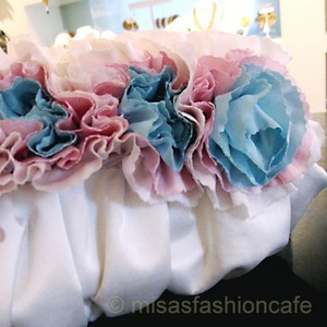 （画像用） SANTI サンティ クラッチ シルクフラワー