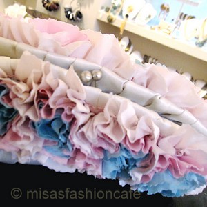 （画像用） SANTI サンティ クラッチ シルクフラワー