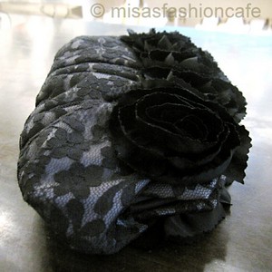 （画像用） SANTI サンティ クラッチ フラワーレース