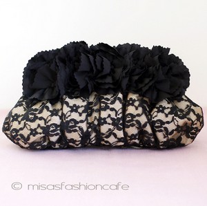 （画像用） SANTI サンティ クラッチ 再販!フラワーレース