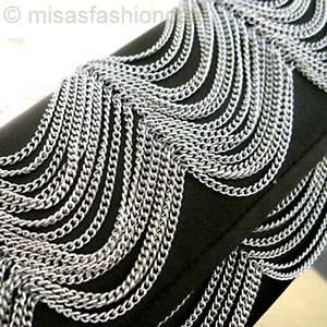 （画像用） SANTI サンティ クラッチ チェーン ドレープ