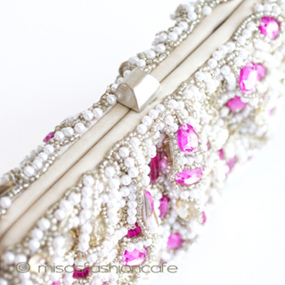 （画像用） ＳＡＮＴＩサンティ　クラッチ パール・キャンディー