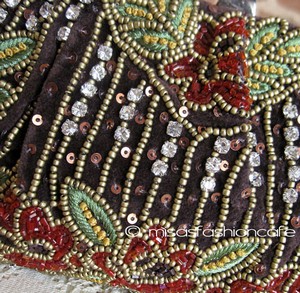 （画像用） SANTI サンティ クラッチ 　ジュエル花畑