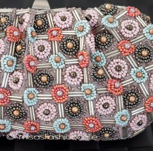 （画像用） SANTI サンティ クラッチ 　フラワーチェック