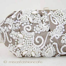 （画像用） SANTI サンティ クラッチ キャッツアイ・ビジュー