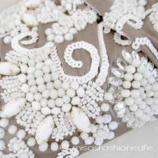 （画像用） SANTI サンティ クラッチ キャッツアイ・ビジュー