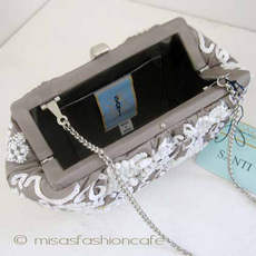 （画像用） SANTI サンティ クラッチ キャッツアイ・ビジュー