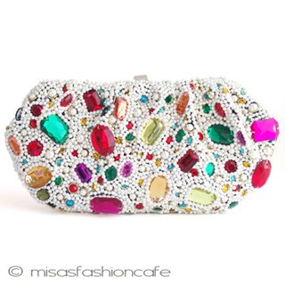 （画像用） ＳＡＮＴＩサンティ クラッチ 豪華パール＆ビジュー