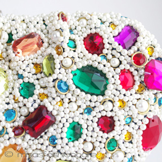 （画像用） ＳＡＮＴＩサンティ クラッチ 豪華パール＆ビジュー