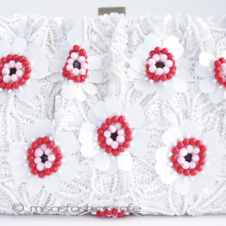 （画像用） ＳＡＮＴＩサンティ　バッグ Red＆Whiteフラワー