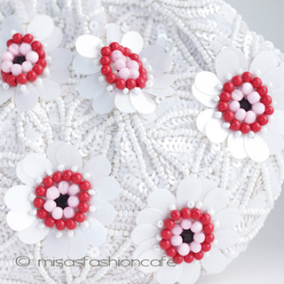 （画像用） ＳＡＮＴＩサンティ　バッグ Red＆Whiteフラワー