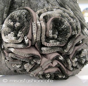 （画像用） SANTI サンティ クラッチ 　立体サイドフラワー